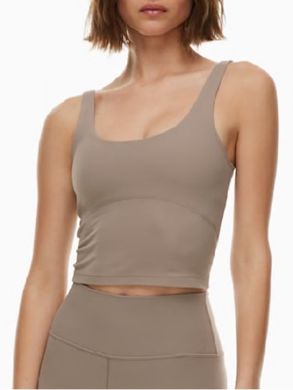 TNA Butter Bound Sports Tank in Taupe